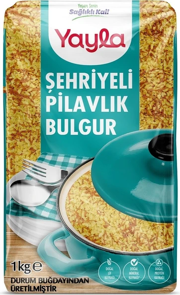 Yayla Şehriyeli Pilavlık Bulgur (1 Kg)