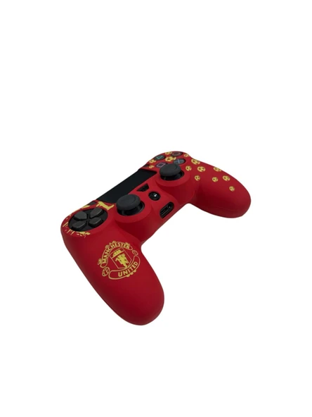 PS4 DualShock Joystick Koruyucu Manchester Desenli Silikon Kılıf - Resim 2