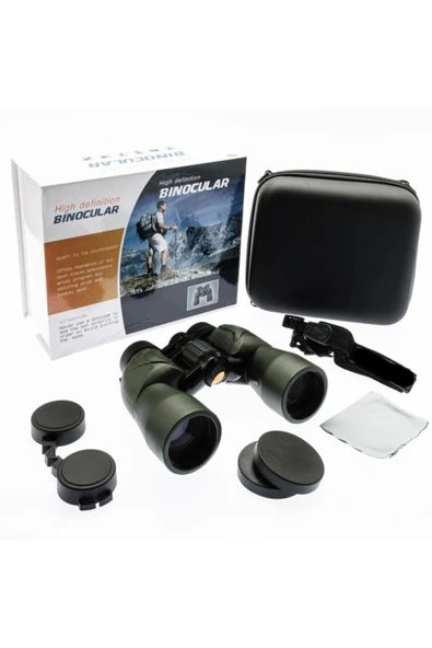 VANCKEY 10x42 Profesyonel El Dürbünü - Büyük Mercek - Süper Netlik -1000m/97m - Yeşil - 1