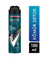 Rexona Deodorant 150 ml Erkek Detoks Kömür