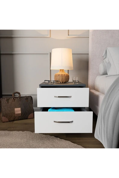 ROZBO MOBİLYA 2 Çekmeceli Modern Komodin - 2