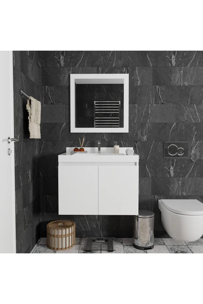 ROZBO MOBİLYA Lyra 70 cm Banyo Dolabı Takımı