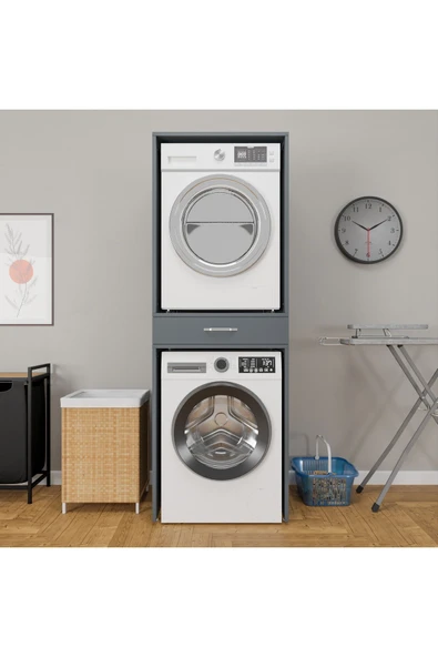 ROZBO MOBİLYA Modern Çamaşır Makinesi Dolabı 65 x 62 - 6