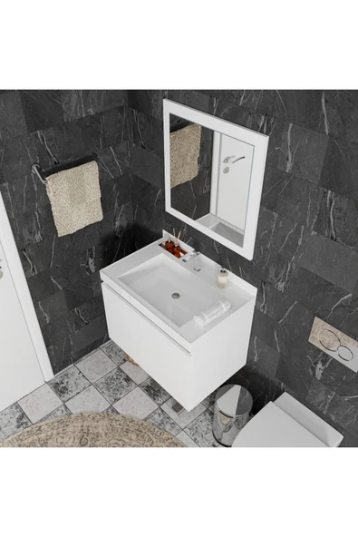 ROZBO MOBİLYA Lyra 70 cm Banyo Dolabı Takımı - 3