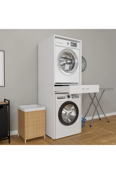 ROZBO MOBİLYA Modern Çamaşır Makinesi Dolabı 65 x 62