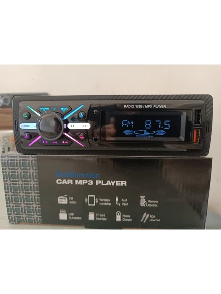 Multifunction 4x50W Bt 2xUsb 7Renk Ambians Aydınlatmalı Oto Teyp 959bt - 4