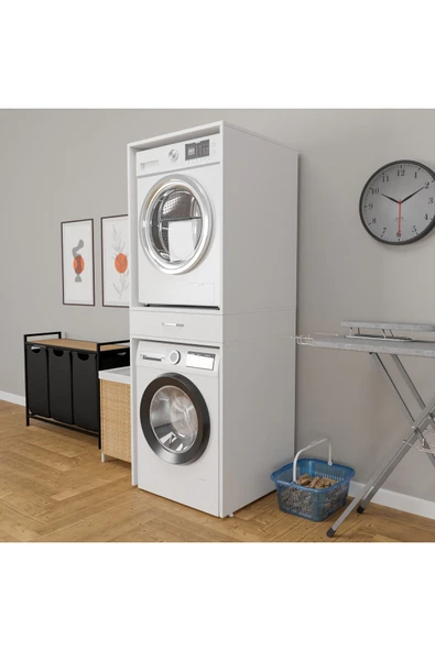 ROZBO MOBİLYA Modern Çamaşır Makinesi Dolabı 65 x 62 - 7