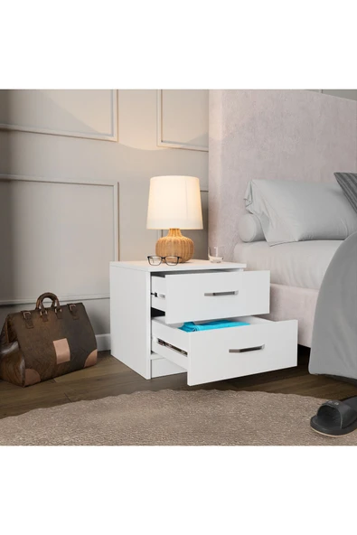 ROZBO MOBİLYA 2 Çekmeceli Modern Komodin