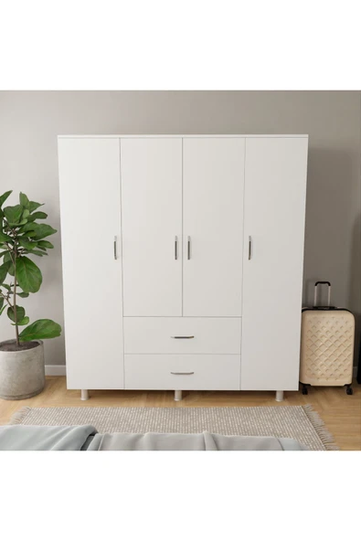 ROZBO MOBİLYA Dört Kapaklı Giyinme Dolabı - 4