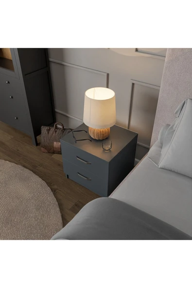 ROZBO MOBİLYA 2 Çekmeceli Modern Komodin - 7