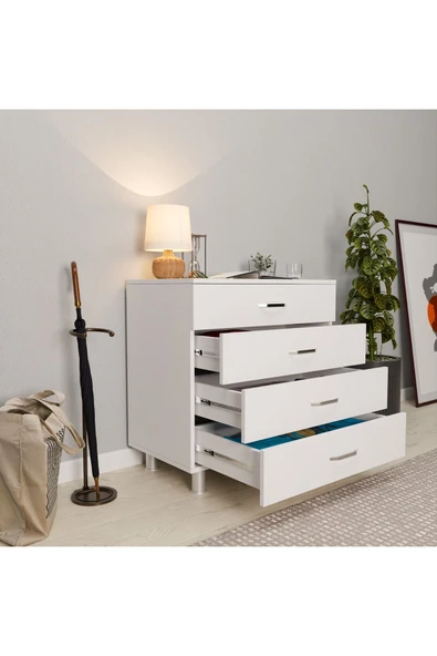 ROZBO MOBİLYA Modern 4 Çekmeceli Şifonyer