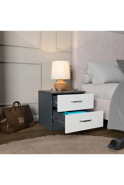 ROZBO MOBİLYA 2 Çekmeceli Modern Komodin