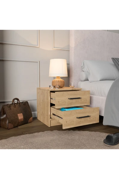 ROZBO MOBİLYA 2 Çekmeceli Modern Komodin
