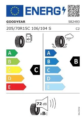 Goodyear 205/70 R15C 106/104S Efficientgrip Cargo 2 Oto Yaz Lastiği (Üretim:2023) - 2
