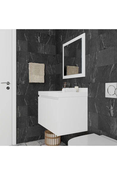 ROZBO MOBİLYA Lyra 70 cm Banyo Dolabı Takımı - 4
