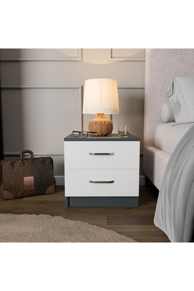 ROZBO MOBİLYA 2 Çekmeceli Modern Komodin - 6