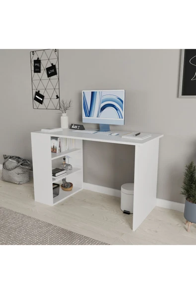 ROZBO MOBİLYA VENA 120 cm Çalışma Masası - Raflı, Modern ve Ergonomik Tasarım - 3
