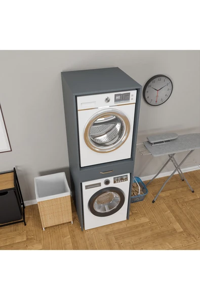 ROZBO MOBİLYA Modern Çamaşır Makinesi Dolabı 65 x 62 - 8