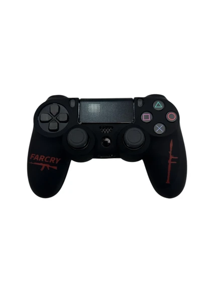 PS4 DualShock Joystick Koruyucu Farcry Desenli Silikon Kılıf