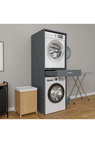 ROZBO MOBİLYA Modern Çamaşır Makinesi Dolabı 65 x 62