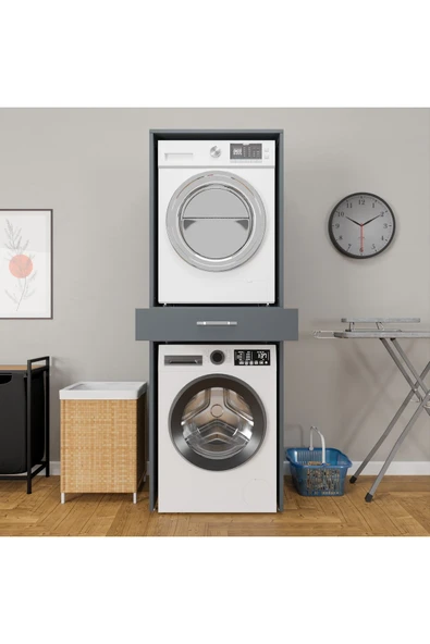 ROZBO MOBİLYA Modern Çamaşır Makinesi Dolabı 65 x 62 - 2