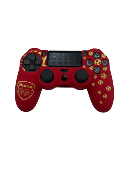 PS4 DualShock Joystick Koruyucu Arsenal Desenli Silikon Kılıf