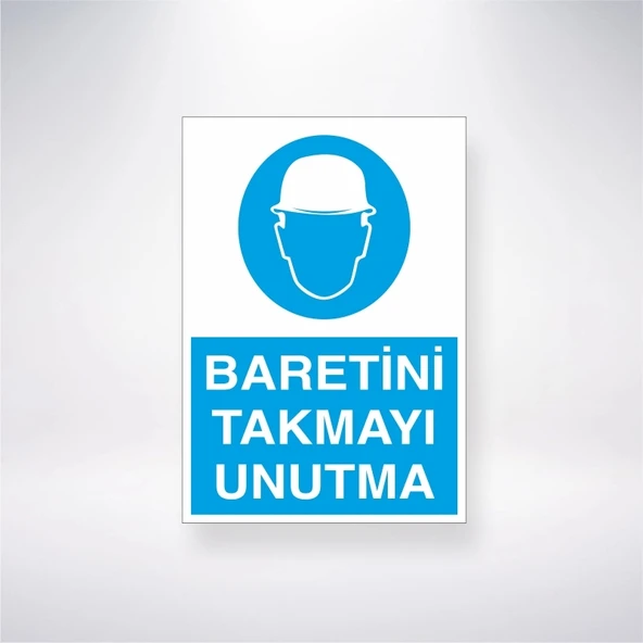 Baretini Takmayı Unutma Sticker 20X28 Cm