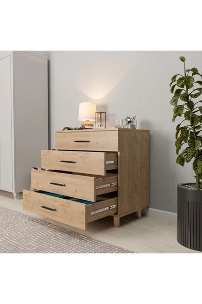 ROZBO MOBİLYA Modern 4 Çekmeceli Şifonyer - 3