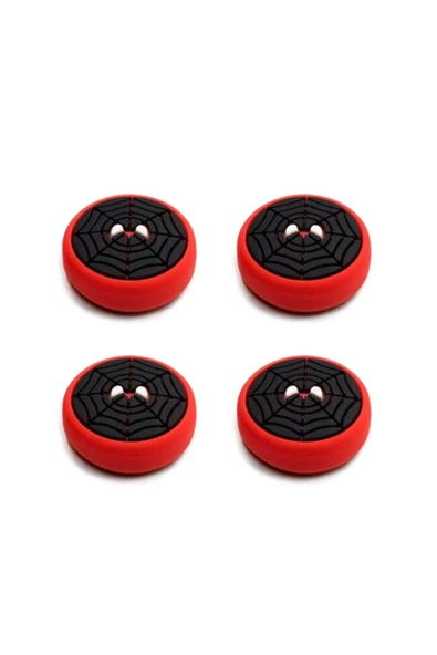 Desenli Ps5/ps4/ps3 Analog Koruyucu Silikon Pad-spider Man