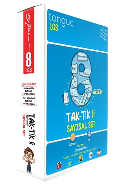 8. Sınıf Taktikli Sayısal Set Soru Bankası - Tonguç Yayınları