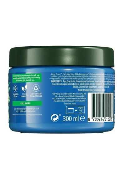 Herbal Essences Onarıcı Argan Yağı Saç Bakım Maskesi 300ml - 8