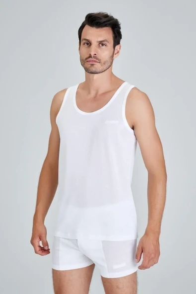 Kom Erkek Merserize Elite Atlet Beyaz Yeni Sezon (1 Adet Ekonomik) - 3