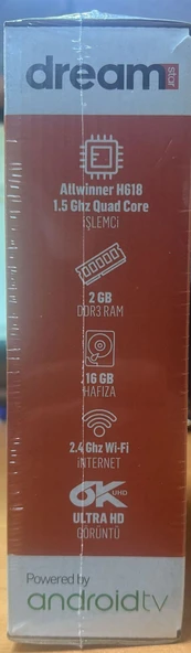 DREAMSTAR İ1 Pro ANDROID BOX 2GBRAM 16GB HAFIZA Wifi 6K - 4