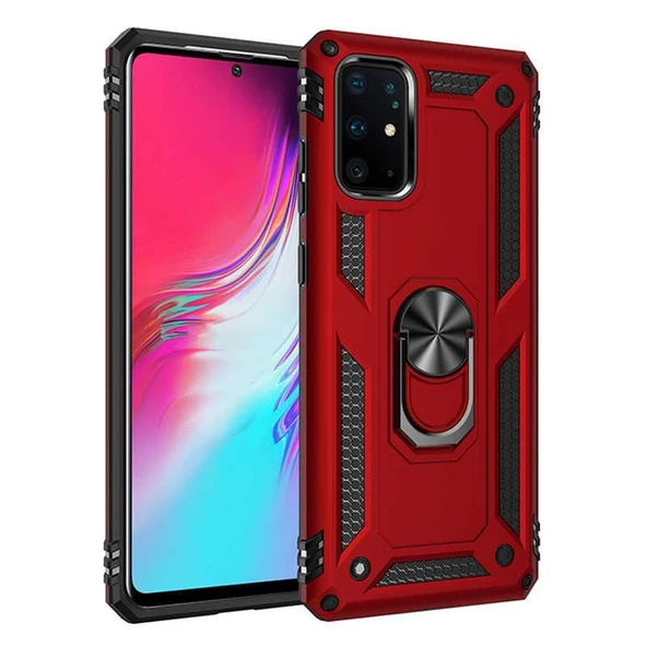 Samsung Galaxy S20 Plus Silikon Kılıf - Kırmızı