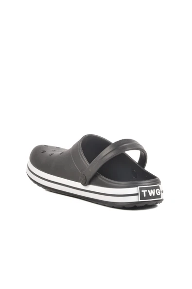 Ayakmod Siyah Büyük Numara Eva Hafif Erkek Sabo Terlik 214 M - 4