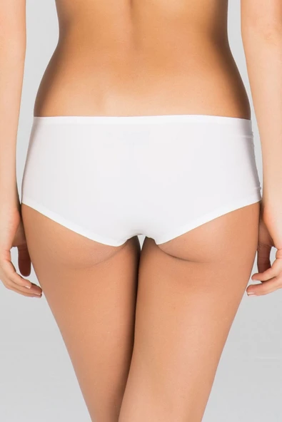 Kom Mikro Kadın Dikişsiz Lazer Boxer Şort Külot Rosalinda Short - Resim 2