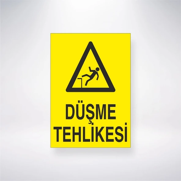 Düşme Tehlikesi Sticker 20X28 Cm ürün görseli 1