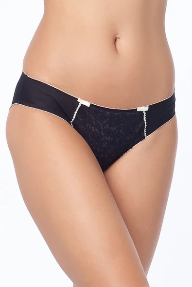 Kom Kadın Siyah Vıntage Bikini Külot 41BK20311SIYA