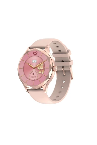 SWORD Qua Dimaond Akıllı Saat Kadın Rose Gold IP68 SW-QUA Diamond Altın