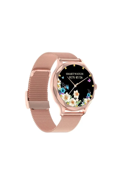 SWORD Qua Dimaond Akıllı Saat Kadın Rose Gold IP68 SW-QUA Diamond Altın - 7