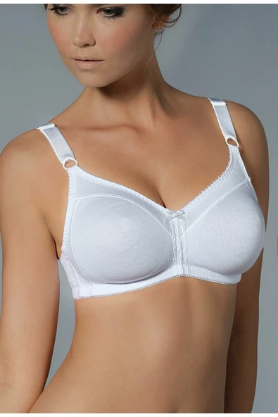 Kom Kadın Beyaz Carol Toparlayıcı Telsiz Kapsız Detaylı Sütyen ürün görseli