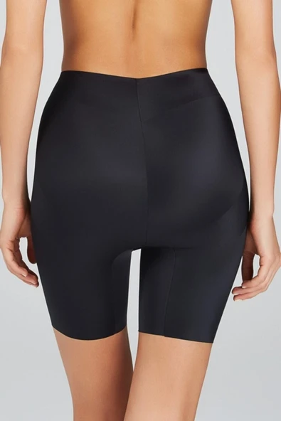 Kom Siyah  Beaute Secrets Dalia Çift Kat Likralı Kumaştan Toparlayıcı Korse - Resim 3