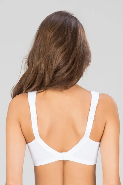Kom Kadın Beyaz Serena Toparlayıcı Balensiz Minimizer Sütyen - Resim 3