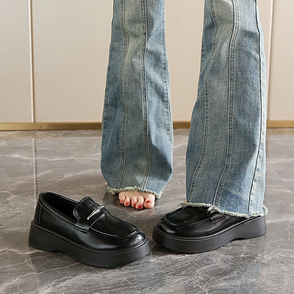Kadın Loafer Ayakkabı (Siyah-2)