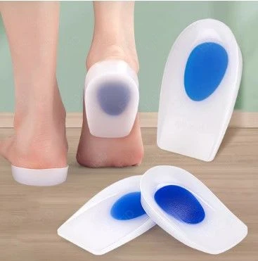 Topuk Silikonu Mavi Beyaz Küçük Boy Kadın Ayağı İçin