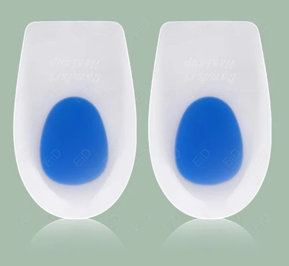 Topuk Silikonu Mavi Beyaz Büyük Boy Erkek Ayağı İçin - 4