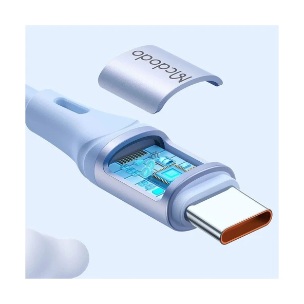 Mcdodo CA-2213 Typec Typec 65W 3A Hızlı Data Şarj Kablo 1.2m - Mor - Resim 2