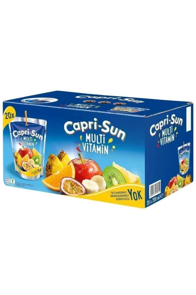 Capri-Sun Multivitamin Meyveli İçecek 200 Ml*20li
