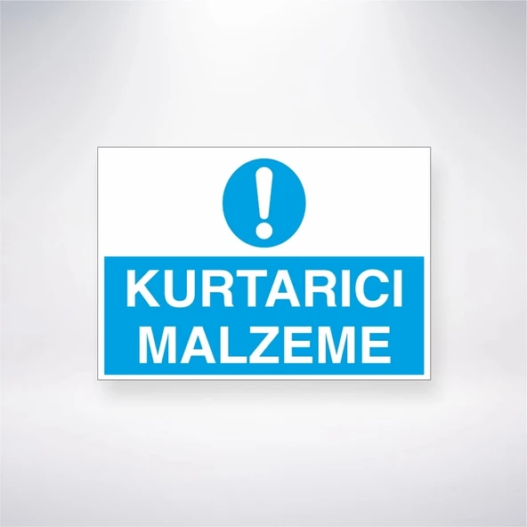 Kurtarıcı Malzeme Sticker 20X28 Cm