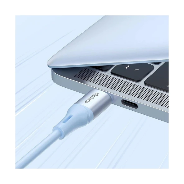 Mcdodo CA-2213 Typec Typec 65W 3A Hızlı Data Şarj Kablo 1.2m - Mor - Resim 3